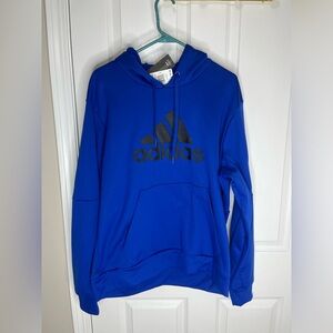 Blue adidas hoodie
